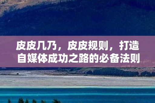 皮皮几乃，皮皮规则，打造自媒体成功之路的必备法则