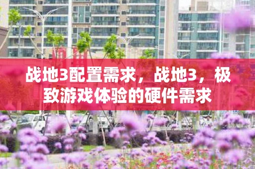 战地3配置需求，战地3，极致游戏体验的硬件需求