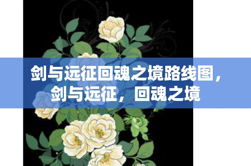 剑与远征回魂之境路线图，剑与远征，回魂之境