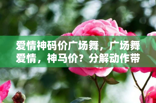 爱情神码价广场舞，广场舞爱情，神马价？分解动作带你领略