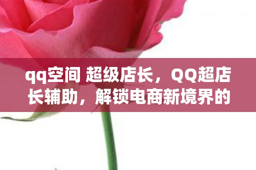 qq空间 超级店长，QQ超店长辅助，解锁电商新境界的利器