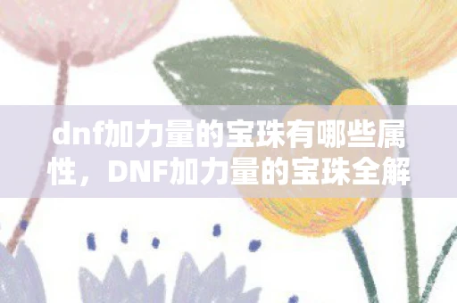 dnf加力量的宝珠有哪些属性，DNF加力量的宝珠全解析，提升角色战斗力的必备良品