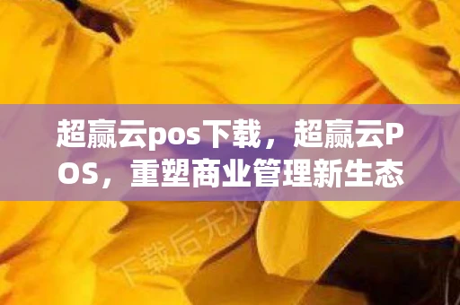 超赢云pos下载，超赢云POS，重塑商业管理新生态