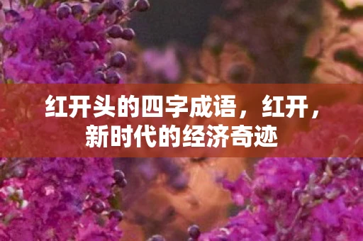 红开头的四字成语,红开,新时代的经济奇迹 红开头的四字成语,红开,新时代的经济奇迹