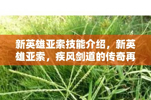 新英雄亚索技能介绍,新英雄亚索,疾风剑道的传奇再现 新英雄亚索技能介绍,新英雄亚索,疾风剑道的传奇再现