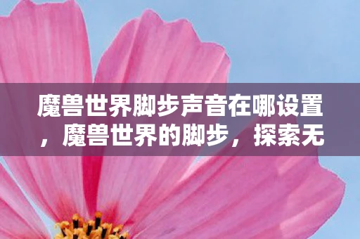 魔兽世界脚步声音在哪设置，魔兽世界的脚步，探索无尽奇幻之旅