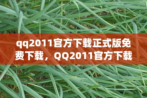 qq2011官方下载正式版免费下载，QQ2011官方下载正式版，经典再现，回忆重温