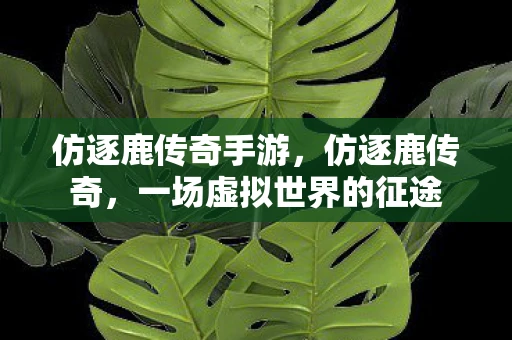 仿逐鹿传奇手游,仿逐鹿传奇,一场虚拟世界的征途 仿逐鹿传奇手游,仿逐鹿传奇,一场虚拟世界的征途