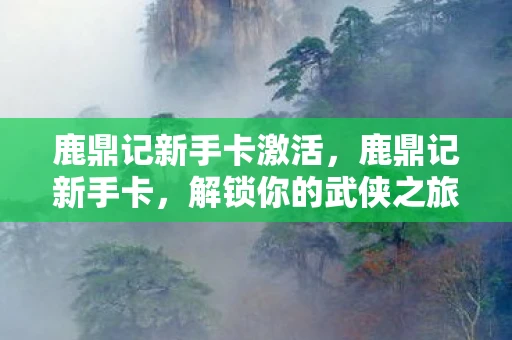 鹿鼎记新手卡激活，鹿鼎记新手卡，解锁你的武侠之旅