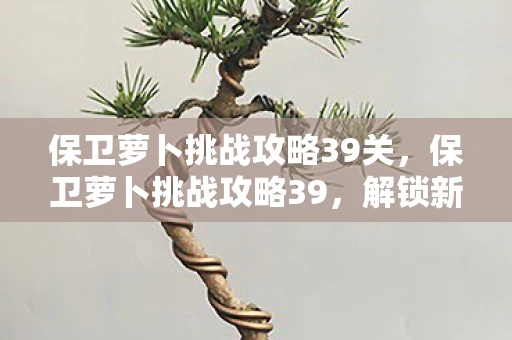 保卫萝卜挑战攻略39关，保卫萝卜挑战攻略39，解锁新地图，策略升级！