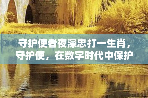 守护使者夜深忠打一生肖，守护使，在数字时代中保护个人隐私的隐形英雄