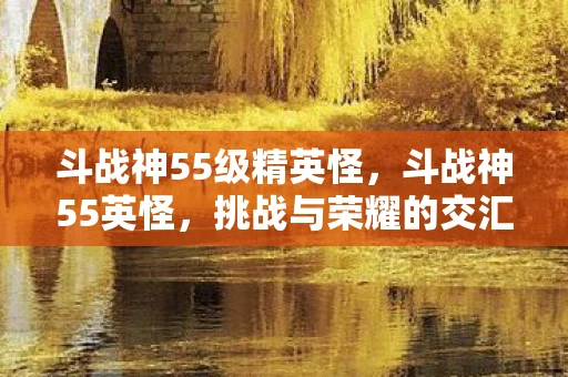 斗战神55级精英怪，斗战神55英怪，挑战与荣耀的交汇点