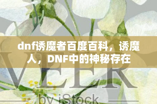 dnf诱魔者百度百科，诱魔人，DNF中的神秘存在
