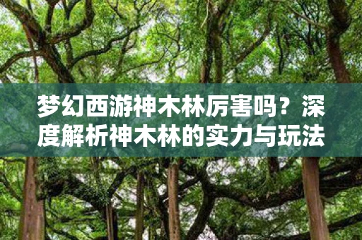 梦幻西游神木林厉害吗?深度解析神木林的实力与玩法 梦幻西游神木林厉害吗?深度解析神木林的实力与玩法