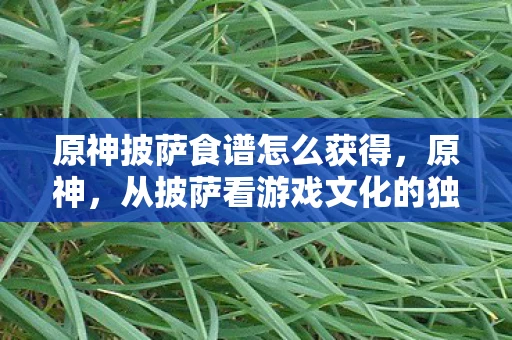 原神披萨食谱怎么获得,原神,从披萨看游戏文化的独特魅力 原神披萨食谱怎么获得,原神,从披萨看游戏文化的独特魅力