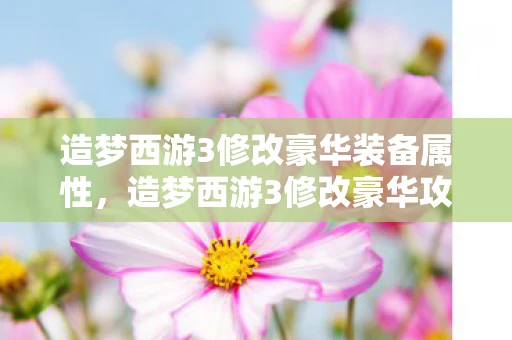 造梦西游3修改豪华装备属性，造梦西游3修改豪华攻略，打造你的专属西游之旅