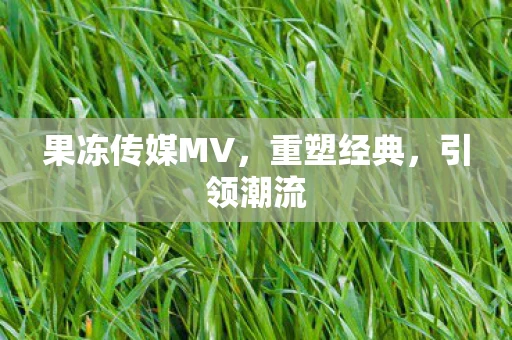果冻传媒MV,重塑经典,引领潮流 果冻传媒MV,重塑经典,引领潮流