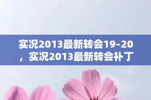实况2013最新转会19–20，实况2013最新转会补丁，打造你的梦幻阵容