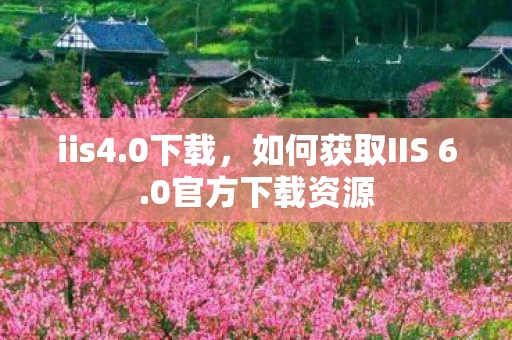 iis4.0下载,如何获取IIS 6.0官方下载资源 iis4.0下载,如何获取IIS 6.0官方下载资源