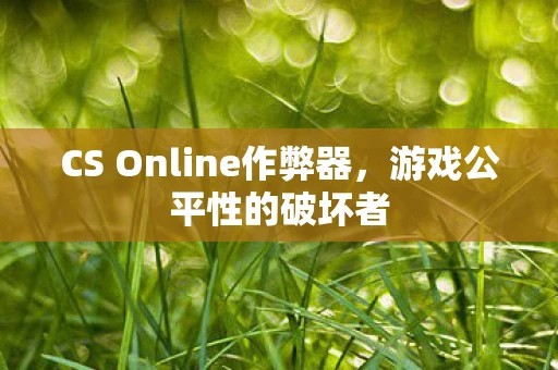 CS Online作弊器，游戏公平性的破坏者
