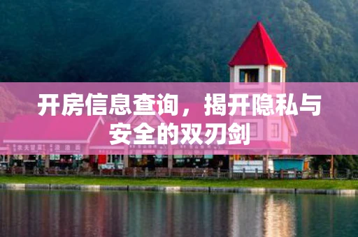 开房信息查询，揭开隐私与安全的双刃剑