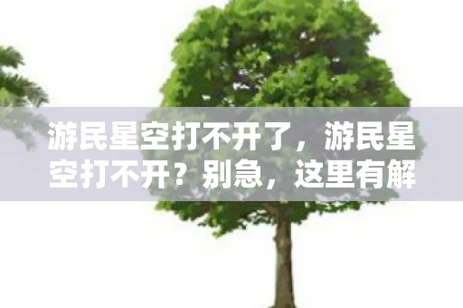 游民星空打不开了，游民星空打不开？别急，这里有解决办法！