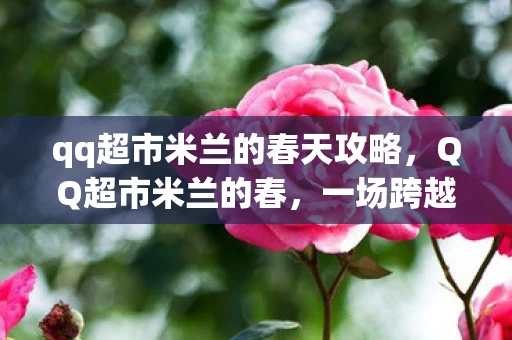 qq超市米兰的春天攻略,QQ超市米兰的春,一场跨越时空的购物盛宴 qq超市米兰的春天攻略,QQ超市米兰的春,一场跨越时空的购物盛宴