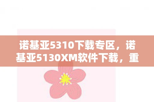 诺基亚5310下载专区，诺基亚5130XM软件下载，重温经典，焕发新生