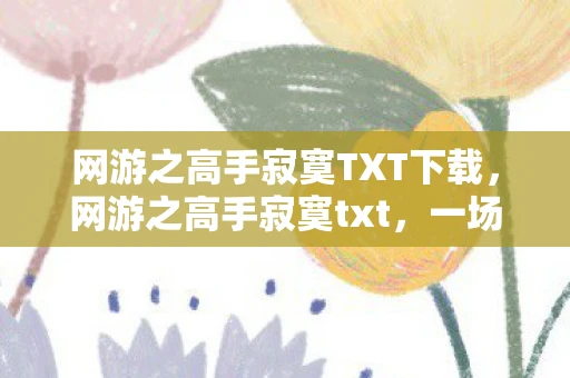 网游之高手寂寞TXT下载，网游之高手寂寞txt，一场虚拟世界的孤独之旅
