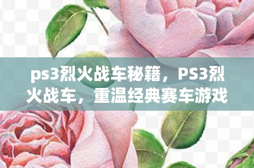 ps3烈火战车秘籍，PS3烈火战车，重温经典赛车游戏的激情与速度