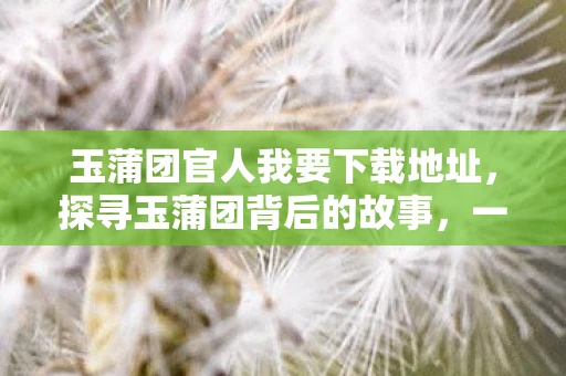 玉蒲团官人我要下载地址,探寻玉蒲团背后的故事,一段被误解的历史 玉蒲团官人我要下载地址,探寻玉蒲团背后的故事,一段被误解的历史
