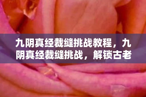 九阴真经裁缝挑战教程,九阴真经裁缝挑战,解锁古老技艺的奥秘 九阴真经裁缝挑战教程,九阴真经裁缝挑战,解锁古老技艺的奥秘