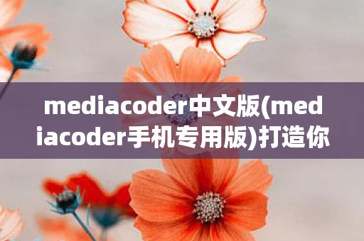 mediacoder中文版(mediacoder手机专用版)打造你的专属MediaCoder中文版，解锁多媒体转换新境界