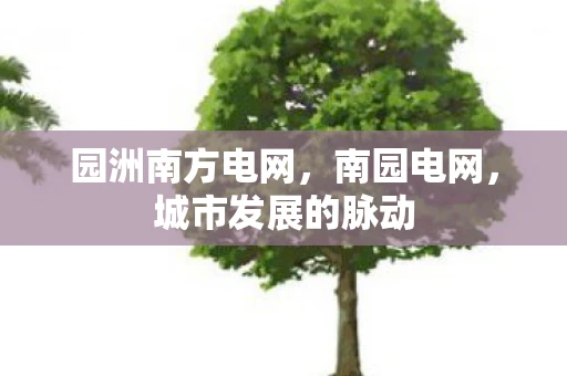 园洲南方电网,南园电网,城市发展的脉动 园洲南方电网,南园电网,城市发展的脉动