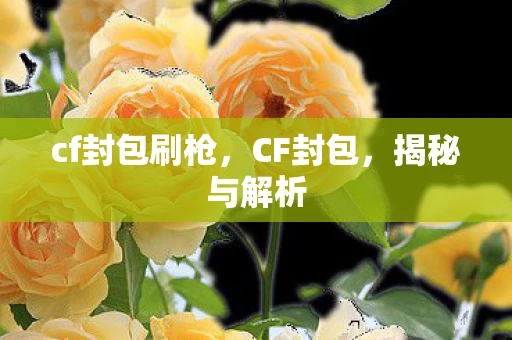 cf封包刷枪,CF封包,揭秘与解析 cf封包刷枪,CF封包,揭秘与解析