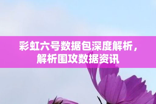 彩虹六号数据包深度解析图片