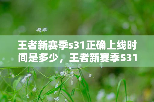 王者新赛季s31正确上线时间是多少,王者新赛季S31正确上线时间,揭秘与预测 王者新赛季s31正确上线时间是多少,王者新赛季S31正确上线时间,揭秘与预测