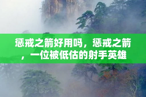 惩戒之箭好用吗,惩戒之箭,一位被低估的射手英雄 惩戒之箭好用吗,惩戒之箭,一位被低估的射手英雄