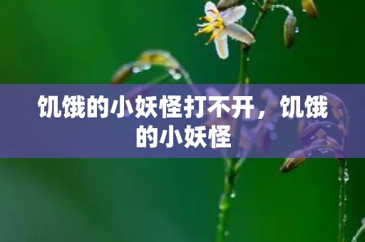 饥饿的小妖怪打不开，饥饿的小妖怪