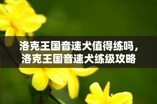 洛克王国音速犬值得练吗,洛克王国音速犬练级攻略 洛克王国音速犬值得练吗,洛克王国音速犬练级攻略
