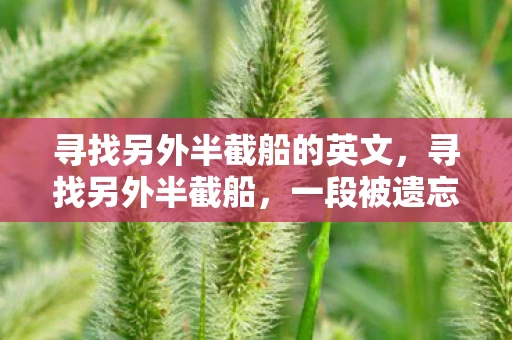 寻找另外半截船的英文,寻找另外半截船,一段被遗忘的历史传奇 寻找另外半截船的英文,寻找另外半截船,一段被遗忘的历史传奇