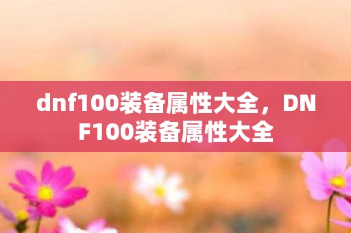 dnf100装备属性大全,DNF100装备属性大全 dnf100装备属性大全,DNF100装备属性大全