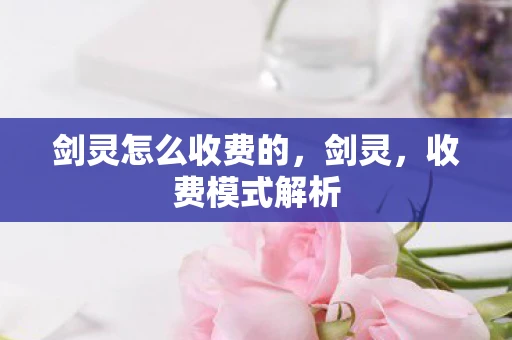 剑灵怎么收费的，剑灵，收费模式解析