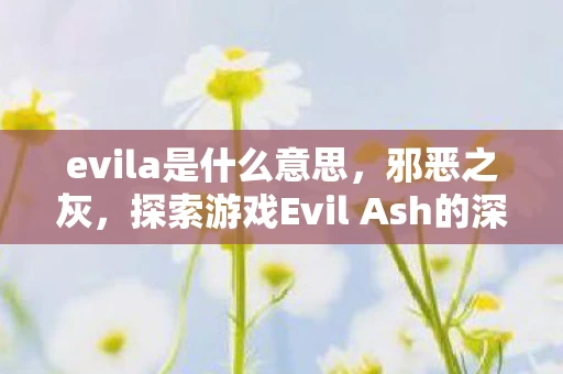 evila是什么意思，邪恶之灰，探索游戏Evil Ash的深层含义与影响