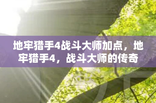 地牢猎手4战斗大师加点，地牢猎手4，战斗大师的传奇之旅