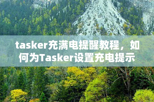 tasker充满电提醒教程，如何为Tasker设置充电提示音