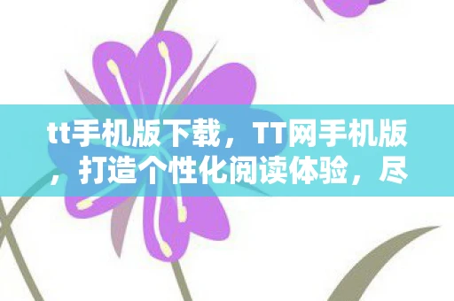 tt手机版下载，TT网手机版，打造个性化阅读体验，尽享移动互联时代