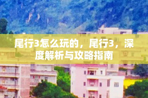 尾行3怎么玩的，尾行3，深度解析与攻略指南