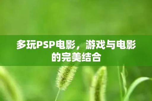 游戏与电影的完美结合图片