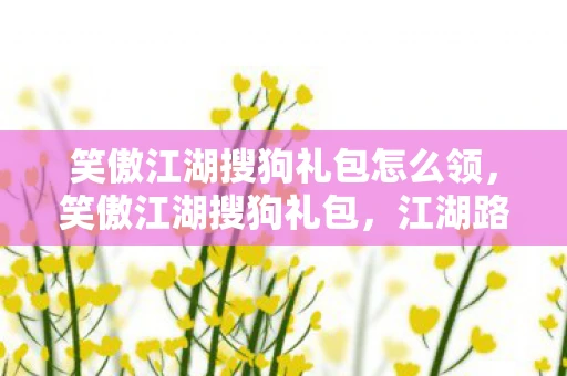 笑傲江湖搜狗礼包怎么领，笑傲江湖搜狗礼包，江湖路上的神秘助力